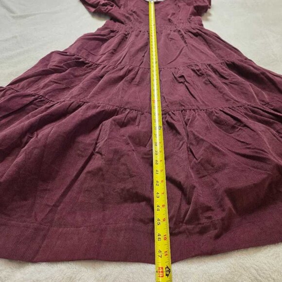 New MP By Anthropologie The Somerset maxi dress: Corduroy edition Roasted Beet - Picture 12 of 12